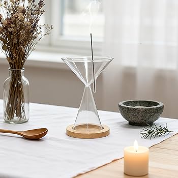 Amazon.co.jp: Kurasage Incense Holder, Glass Incense Holder, Ash